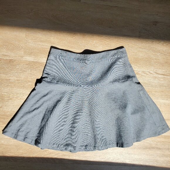 Banana Republic Heather Grey Skater Mini Skirt - Picture 1 of 5